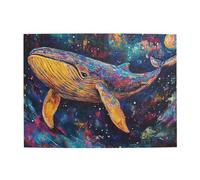 Cafemira Starry Whale Wooden Jigsaw Puzzle 500 Pcs,Creative Activity Hobbies For Adults,Brainstorming For Stress Relief,Exercise Your Hands On Skills,Promote A Warmer Relationship