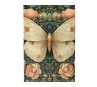 Cafemira symmetrical illustration of a butterfly,Wooden Jigsaw Puzzle 1000 pcs for Adults,Exercise Hands-on Ability and Thinking Patience,Relax and Enjoy the Fun of Solving,Stunning Artwork