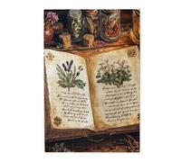 Cafemira Vintage Wooden Jigsaw Puzzle 1000 pcs for Adults,Open antique book,Relieve Stress and Enjoy the Fun of Solving Puzzles,Exercise your hands on skills,Complete with family and friends