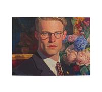 Cafemira Wooden Jigsaw,500 Pcs Puzzle For Adult,Handsome Man And Flowers,Relieve Stress And Enjoy The Fun Of Solving Puzzles,Use Your Imagination To The Fullest,Exploratory Hobbies &Challenges
