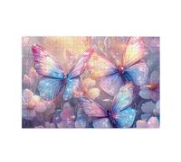 Cafemira Wooden Jigsaw Puzzle 1000 pcs,Dreamlike Butterflies,Impossible Hard Difficult Challenging Puzzles for Adults,Relax and Enjoy the Fun of Solving,Complete with family and friends
