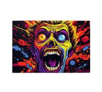 Cafemira Wooden Jigsaw Puzzle 1000 pcs,Fearful expression,Adult puzzles game,Every Piece is Unique,Relieve Stress and Enjoy the Fun of Solving Puzzles,Ideal for Relaxation and Family Fun