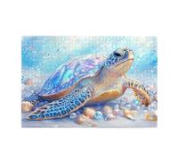Cafemira Wooden Jigsaw Puzzle 1000 pcs,for Adults,shimmering sea turtle,Relax and Enjoy the Fun of Solving,Exercise your hands on skills,pleasure both body and mind,Every Piece is Unique