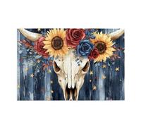 Cafemira Wooden Jigsaw Puzzle 1000 pcs,Ram Skull Still Life,Desert Aesthetics,Adult puzzles game,Exercise Hands on Ability and Thinking Patience,Relax and Enjoy the Fun of Solving