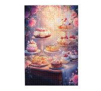 Cafemira Wooden Jigsaw Puzzle 1000 pcs,various fantasy pastries and desserts,Adult puzzles game,Relieve Stress and Enjoy the Fun of Solving Puzzles,Ideal for Relaxation &Family Fun,