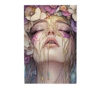 Cafemira Wooden Jigsaw Puzzle 1000 Piece For Adult,A Beautiful Celestial Goddess, In The Style Of Stained Glass,Stunning Artwork,Relieve Stress And Enjoy The Fun Of Solving Puzzles,