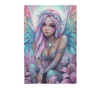 Cafemira Wooden Jigsaw Puzzle 1000 Piece for Adult,Enchanting Winged Woman,Relieve stress and enjoy the fun of solving,Deep relaxation for yourself,Forget the troubles of life,Vibrant Colors