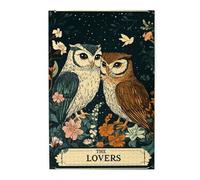 Cafemira Wooden Jigsaw Puzzle 1000 Piece For Adult,Vintage Owl Couple Perched Together,Exercise Hands On Skills And Thinking,Relieve Stress And Enjoy The Fun Of Solving Puzzles,Stunning Artwork