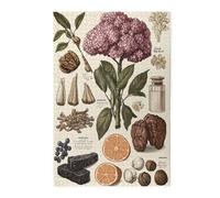 Cafemira Wooden Jigsaw Puzzle 1000 Pieces For Adults,Vintage Perfume Poster Illustrations Of Various Types And Colors,Relax And Enjoy The Fun Of Solving,Exercise Hands On Skills And Thinking
