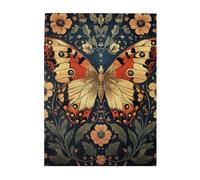Cafemira Wooden Jigsaw Puzzle 500 Piece for Adult,Exquisite butterflies,Exercise Hands on Skills and Thinking,Exploratory hobbies and challenges,Every Piece is Unique,gift for insect Lovers