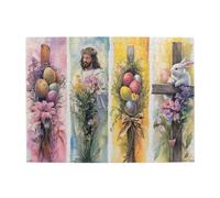 Cafemira Wooden Jigsaw Puzzle For Adults 500 Piece,Easter Theme,He Is Risen, For Family Friends,Exploratory Hobbies And Challenges,Brainstorming For Stress Relief,Unique Design