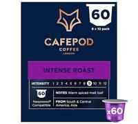 CafePod Intense Roast Lungo Nespresso Compatible Coffee Pods 60 Capsules