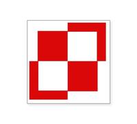 CafePress 10X10 Szachownica Till1993 Square Sticker 3 X 3 Square Bumper Sticker Car Decal