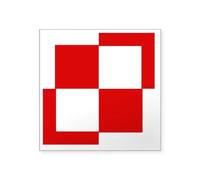 CafePress 10X10 Szachownica Till1993 Square Sticker 3 X 3 Square Bumper Sticker Car Decal