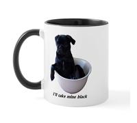 CafePress 23 Pugs I'll Take Mine Black Mug 11 oz (325 ml) Ceramic Coffee Mug