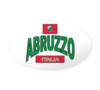 CafePress Abruzzo Italy Oval Sticker Oval Bumper Sticker, Euro Oval Car Decal