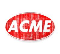 CafePress ACME Sticker Oval Bumper Sticker, Euro Oval Car Decal
