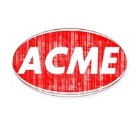 CafePress ACME Sticker Oval Bumper Sticker, Euro Oval Car Decal
