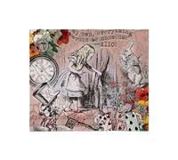 CafePress Alice In Wonderland Vintage Adventures Throw Blank Super Soft Fleece Plush Throw Blanket, 60"x50"