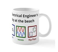 CafePress an Electrical Engineer's Day At The Beach Mug 11 oz (325 ml) Ceramic Coffee Mug