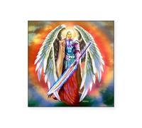 CafePress Angel Michael Sticker Square Bumper Sticker Car Decal