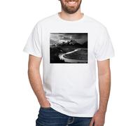 CafePress Ansel Adams The Tetons and The Snake River White T Men's Traditional Fit White Casual Tshirt