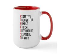 CafePress Atheist Crossword 15 oz (444 ml) Ceramic Coffee Mug