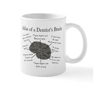 CafePress Atlas of A Dentists Brain Mugs 11 oz (325 ml) Ceramic Coffee Mug