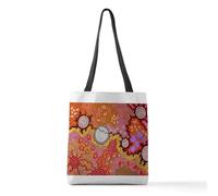 CafePress AUSTRALIAN ABORIGINAL ART Polyester Tote Bag 16"x16"