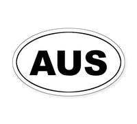 CafePress Australian Oval Sticker Oval Bumper Sticker, Euro Oval Car Decal