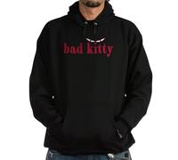 CafePress Bad Kitty Tee Hoodie Men's Dark Hoodie Sweatshirt