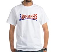 CafePress Bad Manners RWB White T Shirt Men's Traditional Fit White Casual Tshirt