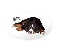 CafePress Bernese Mountain Dog Sticker Oval Bumper Sticker, Euro Oval Car Decal