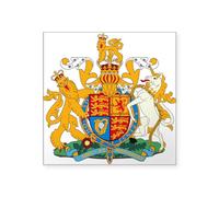 CafePress British Coat Of Arms Rectangle Sticker Square Bumper Sticker Car Decal