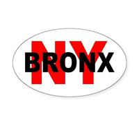 CafePress BRONX NY Oval Sticker Oval Bumper Sticker, Euro Oval Car Decal