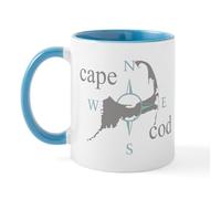 CafePress Cape Cod Compass Mug 11 oz (325 ml) Ceramic Coffee Mug