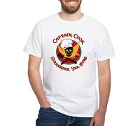 CafePress Captain Cook White T Shirt Men's Traditional Fit White Casual Tshirt