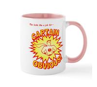 CafePress Captain Obvious Mug 11 oz (325 ml) Ceramic Coffee Mug