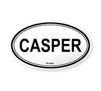 CafePress Casper (Wyoming) Oval Sticker Oval Bumper Sticker, Euro Oval Car Decal