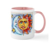 CafePress Celestial Sun and Moon Mug 11 oz (325 ml) Ceramic Coffee Mug