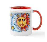 CafePress Celestial Sun and Moon Mug 11 oz (325 ml) Ceramic Coffee Mug