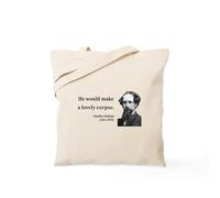 CafePress Charles Dickens 18 Tote Bag Natural Canvas Tote Bag, Reusable Shopping Bag