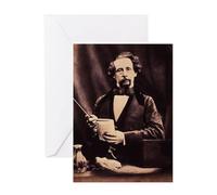 CafePress Charles,Dickens Greeting Cards Greeting Card, Note Card, Birthday Card, Blank Inside Matte Glossy