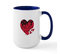 CafePress Charlie Brown Don't Break My Heart Large Mug 15 oz (444 ml) Ceramic Coffee Mug