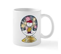 CafePress Charlie Brown Snow Globe Mug 11 oz (325 ml) Ceramic Coffee Mug