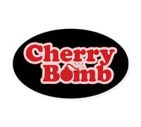 CafePress Cherry Bomb Oval Sticker Oval Bumper Sticker, Euro Oval Car Decal