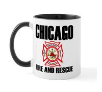CafePress Chicago Fire Department Mug 11 oz (325 ml) Ceramic Coffee Mug