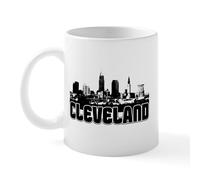CafePress Cleveland Skyline Mug 11 oz Mug | 11 oz (325 ml) Ceramic Coffee Mug