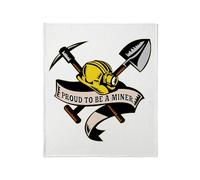 CafePress Coal Miner Mining Throw Blanket Super Soft Fleece Plush Throw Blanket, 60"x50"
