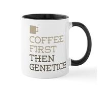 CafePress Coffee Then Genetics Mugs 11 oz (325 ml) Ceramic Coffee Mug